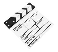 Hemobllo Tableau de Réalisateur en Bois Blanc 20X20 CM Clap de Cinéma Décoratif pour Tournage et Jeux Accessoire de Scène pour Garçon et Filles et Amateurs de Cinéma
