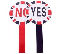 Hemobllo Tableau de Vote Effaçable Double Face Planche sans Pagaie pour Enseignants Accessoire Portable de Jugement Classe Lot de Support Non Verbal pour Questions Yes No