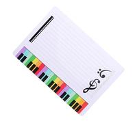 Hemobllo Tableau Effaçable à Sec pour Partition Musique Réutilisable Planche Plastique pour Enseignement et Exercices Piano Outil Pratique pour Apprentissage Notes et Portée