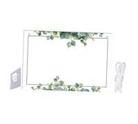 Hemobllo Tableau Mémo Acrylique Transparent pour Maison et Bureau Tableau Effaçable avec Cordon Suspendu Planche à Messages Pratique et Décorative