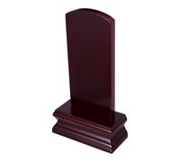 Hemobllo Tablette Funéraire en Bois pour Cérémonies, Plaque Mémorielle | Grain Net, Surface Lisse et Raffinée, Base Large Épaissie, Assemblage Tenon-mortaise