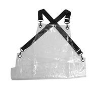 Hemobllo Tablier de Coiffeur Transparent Réglable Unisexe Tablier Étanche pour Salon Cuisine et Jardinage Ajustable Tpu Durable