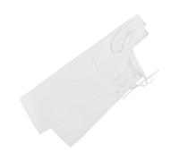 Hemobllo Tablier de Cuisine Blanc à Halter sans Manches Polyester Résistant avec Poche Unisexe pour Restaurant et Travail Cuisine