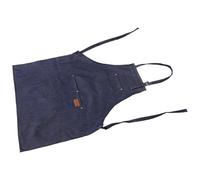 Hemobllo Tablier de Protection Bleu Denim Bavette Ajustable et Poches, pour Coiffure et Mise des Cheveux