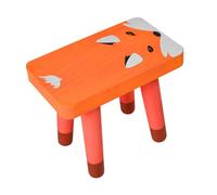 Hemobllo Tabouret Garçon Fille Bois Massif Motif Renard Marchepied Antidérapant Léger et Pratique pour Maison et Chambre Garçon Fille