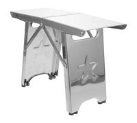 Hemobllo Tabouret Pliable Léger en Acier Inoxydable pour Camping et Chantier, Capacité 220lbs, Portable et Facile à Transporter pour Activités Extérieures