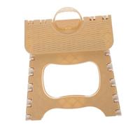 Hemobllo Tabouret Pliant Portable Grand Format 25x18x20 Cm en Plastique Couleur Kaki pour Salle De Bain Cuisine, Marchepied Léger Antidérapant, Tabouret Escabeau Multifonction pour Usage Domestique