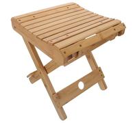 Hemobllo Tabouret Portable en Bambou pour Pêche et Camping Pliant | Format Mini, Surface Lisse, Usage Multi-fonction, pour Bbq et Plage, Mobilier de Camping Pratique