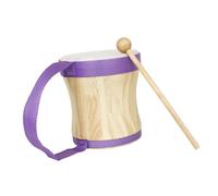 Hemobllo Tambour à Main Bois Portable avec Peau de Mouton Instrument de Percussion Éducatif pour Garçon Fille Développement Du Rythme et Créativité