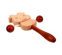 Hemobllo Tambour en Bois Traditionnel pour Bébé, Musical à Main Coloré, Développement Sensoriel et Coordination, Adapté aux Tout-petits, Présent Éveil Sonore