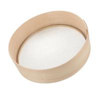 Hemobllo Tamis Fin en Bois Massif Tamis à Cuisson écrans Petit tamiser Violon Tamis à Farine pour la Cuisson Tamis à Farine de Forme Ronde Tamis de Sol Filtre de Cuisson Acier Inoxydable