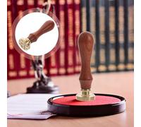 Hemobllo Tampon de Cire Vintage avec Tête en Cuivre et Manche en Bois Cachet de Lettre Étoile -Lettres pour Enveloppes et Invitations Outil pour Cire à Cacheter Pratique et Solide