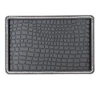 Hemobllo Tapis Antidérapant en PVC Résistant à l'huile Strass pour Tableau de Bord de Voiture, Coussin D'ornement Intérieur, Support Téléphone Portable, Lavable et Résistant la Chaleur,