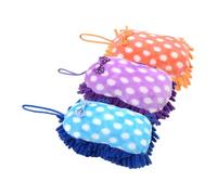 Hemobllo Tapis De Couchage pour Lapin Et Cochon d'Inde Jouet Amusant en Coton 3 Pièces Bleu Violet Orange pour Animaux De Compagnie Petit Et Léger pour Lapins Et Cochons d'Inde