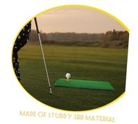 Hemobllo Tapis de Golf Entraînement Intérieur Gazon Artificiel Sbr avec Tee pour Pratique Swing et Putting Golf Compact Portable