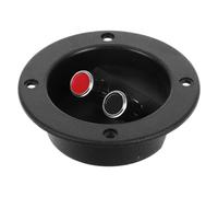 Hemobllo Terminal Audio Professionnel pour Haut-Parleur de Voiture Bornier Rond Ressort Boîtier en Bois pour Caisson de Basses Accessoire de Câblage Compatible Automobile Solutions de