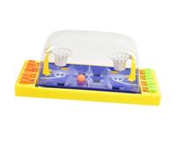 Hemobllo Terrain de Basket de Bureau Plastique Jeu Interactif Parent Garçon Fille Jeu de Doigt Créatif pour Garçon Fille Récréatif Jaune