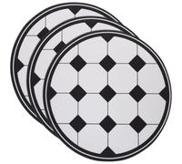 Hemobllo Terre de Diatomée Tapis de Souris 3 Pièces Créatif Rond | Surface Lisse, Suivi Précis, pour Bureau et Ordinateur Portable, Style Moderne Noir et Blanc