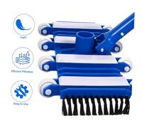 Hemobllo Tête D'aspirateur Flexible 14 Pouces Brosse pour Nettoyage Manuel De Bassins Équipé De Roues pour Fond