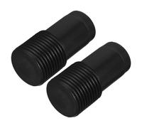 Hemobllo Tête Filetée Noire 22 MM pour Rallonge Télescopique 2 Pcs Embouts de Rechange Compatibles Tiges Métalliques Droites Adaptateur de Connexion pour Balai et Serpillière Accessoire