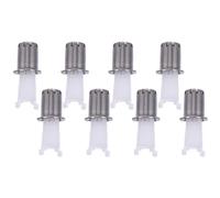 Hemobllo Têtes de Tondeuse à Poils de Nez en Acier Argenté Accessoires Amovibles Multi-usages 8pcs pour Coupe-nez Précis et Solide