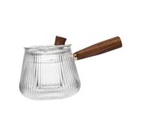 Hemobllo Théière Verre Transparente avec Infuseur Bouilloire de Cuisine Résistante Chaleur Compatible Induction Capacité Spacieuse pour Thé Café et Lait Usage Domestique