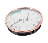 Hemobllo Thermomètre et Humidimètre Sauna Aluminium Robuste Affichage Double Précis Température et Humidité Mini Thermomètre Humidimètre pour Sauna Domestique et Professionnel
