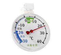 Hemobllo Thermomètre pour Réfrigérateur à Ventouse Ronde Instrument de Mesure de Température pour Frigo Congélateur et Stockage Froid Facile à Installer Surface Lisse