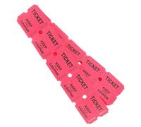 Hemobllo Ticket Tombola Mariage Rouge en Papier Offset, 100 Billets de Vente aux Enchères Pratiques pour Événements et Fêtes, Format Compact pour Tirage Sort