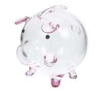 Hemobllo Tirelire Verre Transparente Forme de Cochon Boîte à Économies Mignonne et Pratique Pot de Rangement pour Billets Décoration pour Garçon Fille et Adultes