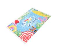 Hemobllo Toile De Fond pour Fête Piscine Bannière Photomaton Été Décor Plage Panneau Arrière-Plan Fête Été Toile Murale