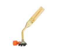 Hemobllo Torche à Gaz Double Brûleur Réglable pour Soudage Barbecue et Camping Portable et Ergonomique pour Cuisson et Travaux Légers Extérieur