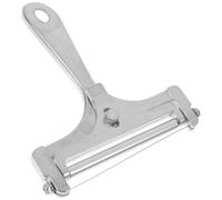Hemobllo Trancheuse à Fromage Réglable en Fil, Acier Inoxydable Argenté | Alliage D'aluminium, Poignée Ergonomique, Coupe Nette sans Écraser, Compacte, pour Beurre et Fromages Semi-durs
