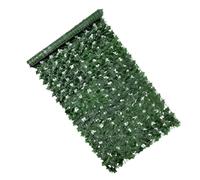 Hemobllo Treillis Artificiel 0,5 X 3 M en Feuilles Vertes Simulées, Mur Végétal Décoratif Résistant aux UV, Clôture Végétale Artificielle pour Jardin, Terrasse et Balcon, Panneau