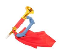 Hemobllo Trompette de Récréation en Plastique Robuste, Grosse Taille Ruban Bleu et Rouge, Klaxon Pneumatique Bruyant pour Fêtes, Événements et Jeux, Instrument à Vent Garçon et Filles