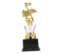 Hemobllo Trophée Plastique Musical Garçon Fille Léger et Portable Récompense Décorative pour Concours de Chant Trophée École et Fête Coupe Dorée pour Garçon Fille et Étudiants