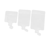 Hemobllo Trousse De Voyage 10 Pièces Sachets Rechargeables 30ml/50ml/100ml En Plastique Semi-transparent Étanche Pour Produits Cosmétiques Voyage Entonnoir Et Étiquette Blanche