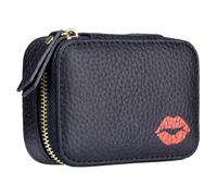 Hemobllo Trousse Lèvres Portable Cuir avec Miroir Intégré Petite Pochette Cosmétique et Pratique pour Voyage Sac Maquillage Simple et Léger Protection Anti-Chute