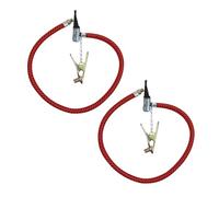 Hemobllo Tube D'extension De Pompe à Air pour Vélo 2 Pièces, Tuyau Flexible en Alliage Solide, Compatible Pompe à Pneu, Accessoire Gonflage pour Vélo, Scooter Et Moto, Usage Extérieur