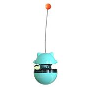 Hemobllo Tumbler Interactif pour Chat Bleu Jouet Ludique à Bascule Réduit Ennui Et Stimule Intelligence des Félins pour Jeux Intérieur