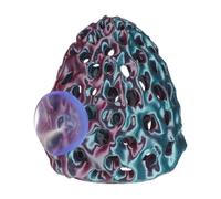 Hemobllo Tunnel D'aquarium en Plastique pour Crevettes Abri en Dôme Vert et Pourpre, Décoration Unique pour Aquarium, Réduit Le Stress des Animaux Aquatiques