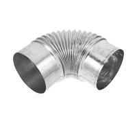 Hemobllo Tuyau Coudé en Acier Inoxydable Ø100 Mm pour Poêle à Bois, Conduit de Fumée Robuste, Accessoire Cheminée de Chauffage, Tuyaux de Ventilation Cuisine, Système D’évacuation Fumée