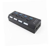 Hemobllo USB Hub Ports avec Indicateurs LED Adaptateur De Données Haute Vitesse pour Pc Et Ordinateurs Portable Compatible avec USB