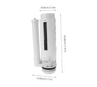 Hemobllo Valve de Chasse Eau avec Bouton Poussoir Double pour Réservoir Wc Compatible Modèles Système Fuite et Drainage Rapide