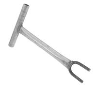 Hemobllo Valve Wrench Long Bar Tool Shaped Clamp For Water Shut Iron Key For Home And Property Plumbing Maintenance
