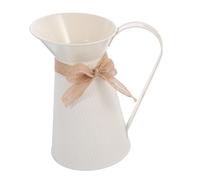 Hemobllo Vase Seau Vintage avec Anse Pot de Fleurs Décoratif pour Fleurs Séchées ou Fraîches pour Mariage et Décoration Intérieure