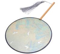 Hemobllo Ventilateur à Main Chinois Ancien pour Femme Éventail Portable Pliant Décoratif pour Mariage et Fêtes Motif Traditionnel Accessoire de Danse et Cadeau Élégant