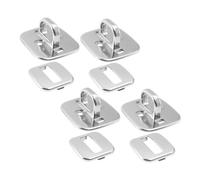 Hemobllo Verrou Informatique Sécurisé pour Ordinateur Portable Socle Antirouille Robuste, Système d'ancrage Externe Polyvalent, Compatible Multi-modèles, 4 Pièces pour Bureau, École Et Voyage