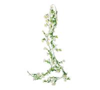 Hemobllo Vigne de Fleur de Marguerite simulée Guirlande Mur Garlande de Fleurs suspendues Faux Guirlande de Tournesol décorations d'été vignes d'été Fleur de Soie Blanche