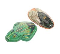 Hemobllo Vintage Tôle Imprimée Modèles Miniatures de Cigale et Décoration Cadeau pour Collectionneurs et Garçon Fille Rétro Mécanique pour Petits et Grands